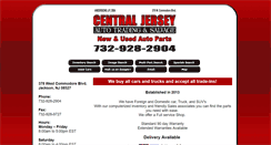 Desktop Screenshot of centraljerseyautosalvage.com